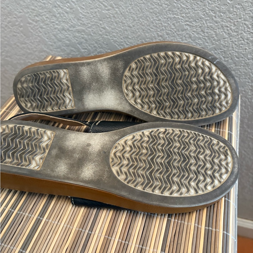 Zoe Black Leather Sandals Comfort Women's SZ 8.5 - Picture 8 of 8